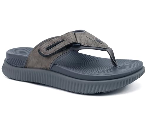 KuaiLu Men's Orthotic Cushion Flip Flops