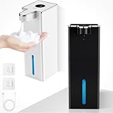 2 Stück Seifenspender Automatisch, Wandbefestigung Berührungslos 440ml Schaumseifenspender 4...