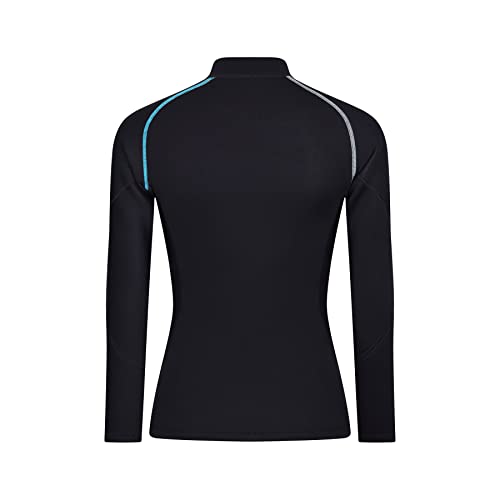 Wetsuit Top Women's 1.5mm Neoprene Wetsuits Jacket,Front Zipper Long Sleeves Diving Suit for Swimming,Snorkeling,Scuba Diving,Surfing(WM-S) - Image 4