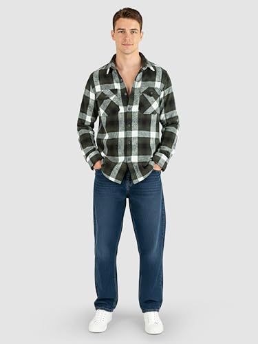 Image of Beyoung Recycled Checked Flannel Shirt for Men | Premium Cotton Flannel | Classic Pointed Collar
