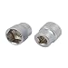 New Lon0167 1/2-inch Square Drive 24mm 6 Point Socket Impact Adapter Silver Tone 2pcs(1/2-Zoll-Vierkant 24mm 6-Punkt-Steckverbindung Impact-Adapter Silberfarbe 2St
