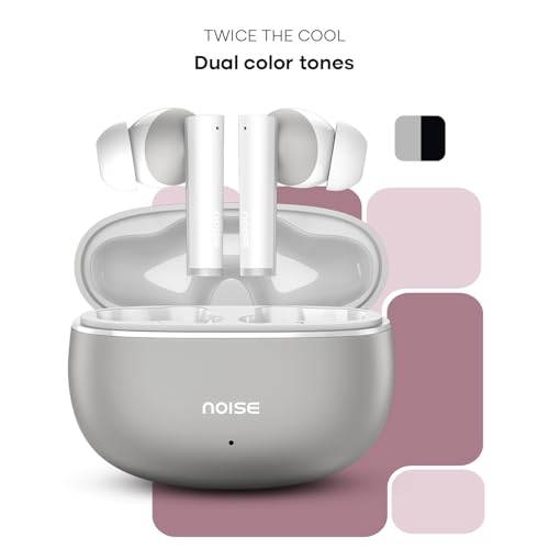 Image of Noise Buds VS501 in Ear Truly Wireless Earbuds with 50H of Playtime, Quad Mic ENC, 10Mm Driver, Dual Device Pairing, Dual Color Tones, BT V5.3 (Ivory Grey)