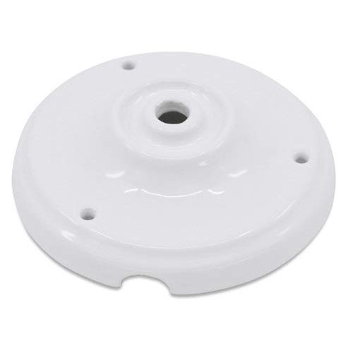 Floron de ceramica para lamparas Blanco