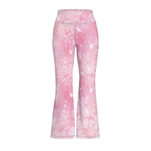 Girls' Flare Leggings Kids High Waisted Bootcut Yoga Sofy Dance Bell Bottoms Leggings for 5-14Y