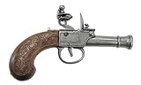 Denix Replica Colonial Pocket Flintlock Pistol Non Firing Gun, Gray