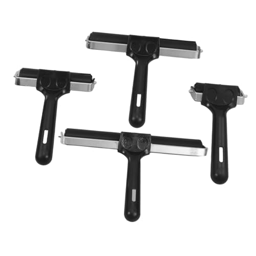 HOMSFOU 4pcs Ink Roller Tool Brayers Rollers for Printmaking Painting Stamping Multi-use Easy Maintenance