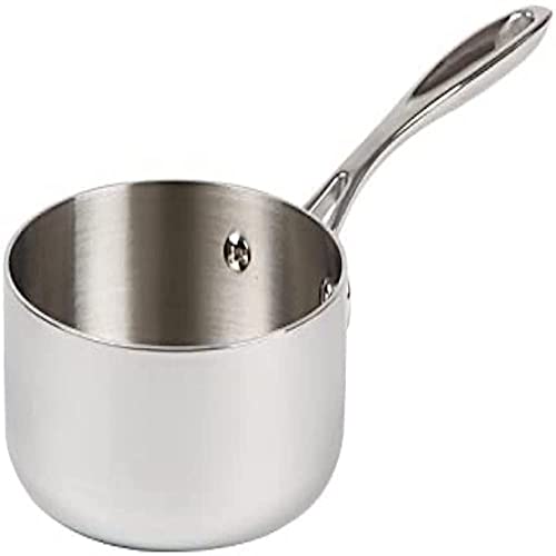 Vogue Tri Wall Saucepan 1.5 Litre, Size: 160(Dia) mm, Stainless Steel & Aluminium - Induction Hob, Gas, Electric & Solid Top Compatible - Lid Sold Separately (Y423), Y245