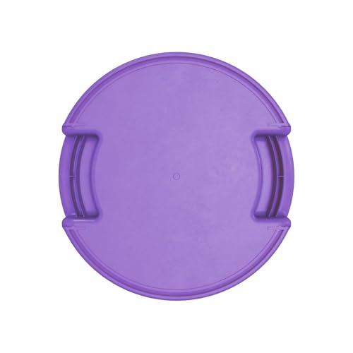Image of SPARTA Bronco Waste Container Trash Container, Round Trash Bin for Disposal, 10 Gallons, Purple (Pack of 5)