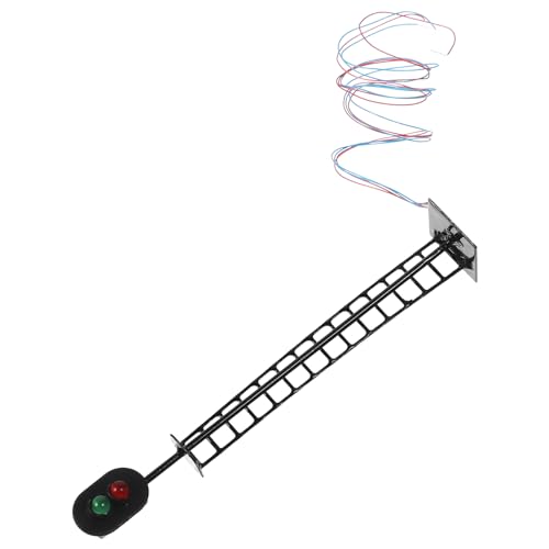 KONTONTY Luminous Miniature Traffic Light Prop for Micro Landscape Decor Durable Model Signal for Sand Table Layout Accessory for Train Enthusiasts