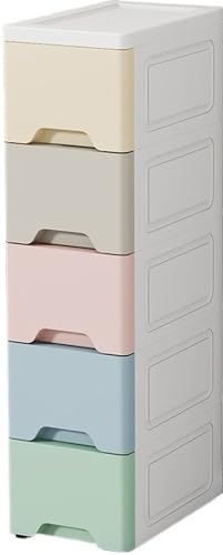 【Vofuxo】キッチン収納 すき間収納 引出し キッチン収納ボックス 調味料ラック キッチン収納棚 スーパースリム ローラー付き 簡単組み立て 食品保存 アイテム保管整理 通気 多用途 リビングルーム キッチン バルコニー 寝室 トイレ(?式1前幅25c