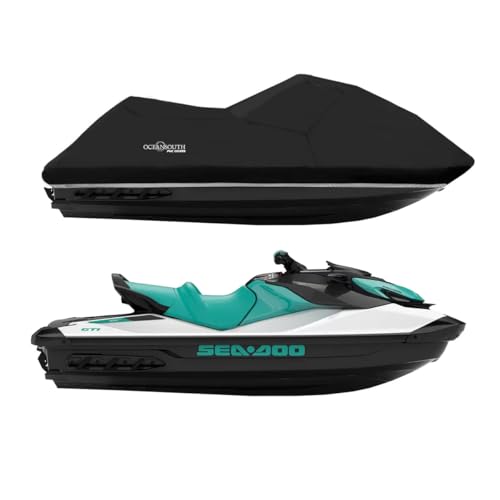 Oceansouth SEA-DOO GTI 130 Jet Ski Cover Custom Fit PWC Cover Trailerable & Storage Waterproof UV Resistant Breathable Marine Fabric