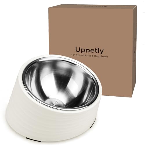 Uppetly Slanted Small Cat Food Bowl 0.5 Cup, 15°...
