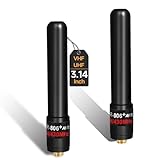 ABBREE Ham Radio 3.14-Inch Stubby Short Antenna Dual Band SMA-Female VHF/UHF Antenna for Baofeng UV-5R Mini 5RM BF-F8HP Pro K5PLUS UV32 DM32 UV-21R GM-15 PRO UV-5G Plus GMRS Radio Accessories,2Pack