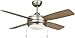 Craftmade LAV44BN4LK-LED Laval Dual Mount 44" Ceiling Fan with 14 Watts LED Light Kit, 4 Plywood Blades, Brushed Satin Nickel