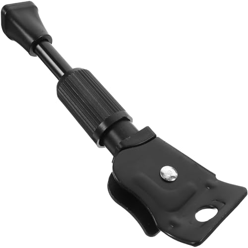 Kisangel 電動自転車用キックスタンド アルミ合製 滑り止めフット付き サイドサポート ブレース 自転車スタンド 簡単取付 ブラック