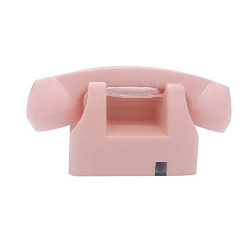 TelPal Retro Corded Landline Phone, Classic Vintage Old Fashion Telephone for Home & Office, Wired Home Phone Gift for Seniors (Pink) - Image 6