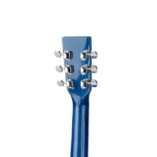 Image of Progressa Series Guitar: 36H Semi Acoustic Guitar - 36 Inches (Blue) | 6-String Natural Finish Wooden Guitar | Right Hand Semi Acoustic Guitar Kit for Beginners, Professional & Adults