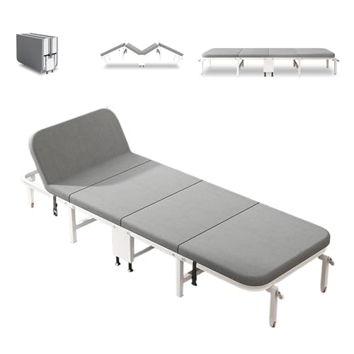 Lit pliant adulte avec matelas éponge réglable pour lit d'appoint de maison