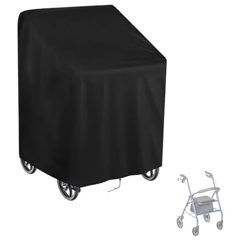Hengme Rollator Walker Cover,Waterproof Wheelchair for Seniors,Rolling Walker Protective Cover for Wheels and Seat Cover
