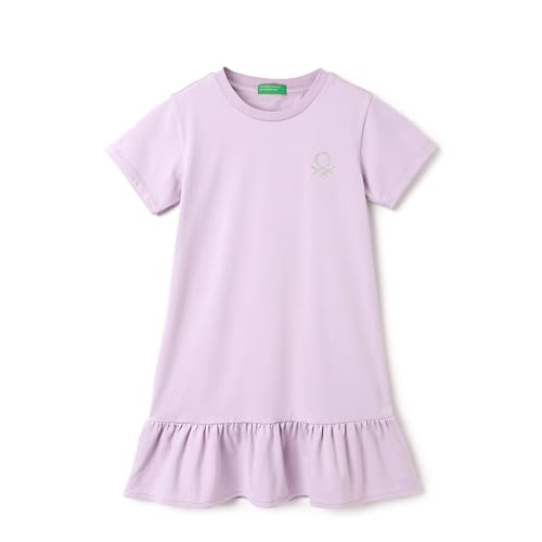 Image of UNITED COLORS OF BENETTON Girl's Cotton Fit and Flare Midi Dress