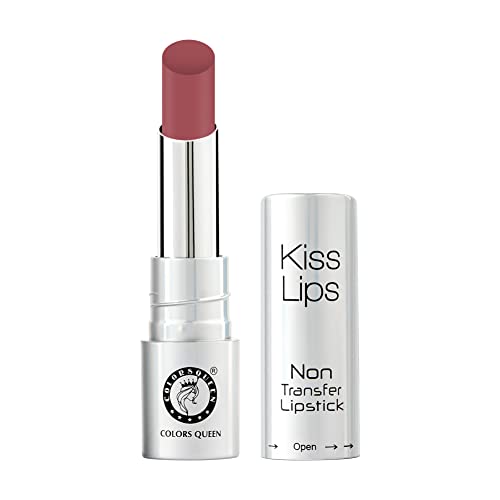 Image of Colors Queen Kiss Lips Matte Lipstick | Smudge Proof & Non Transfer | Creamy Matte Long Stay Lipstick for Women (15 - Rouge)