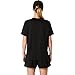 ASICS Women's SILVER Short Sleeve TOP Running Apparel, L, PERFORMANCE BLACK