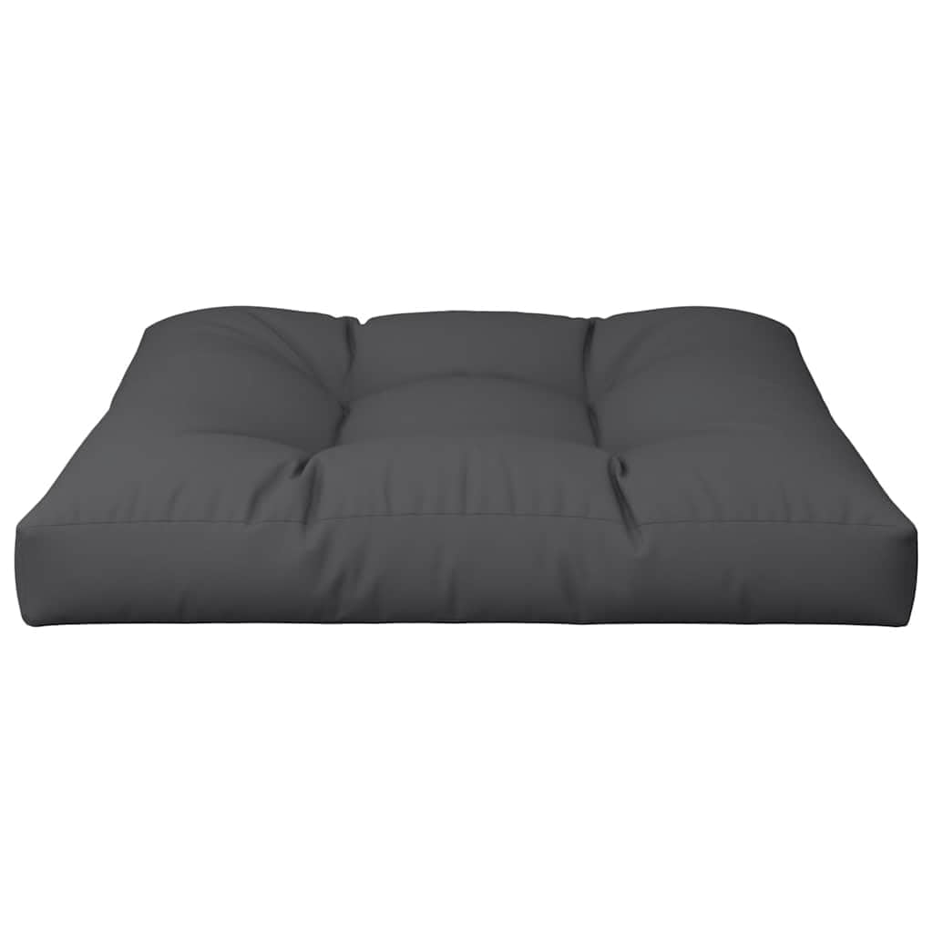 Cojín de paleta genérico negro 70 x 70 x 12 cm poliéster | Relleno de fibra hueca, confort ultra suave, uso interior y exterior, fácil de limpiar
