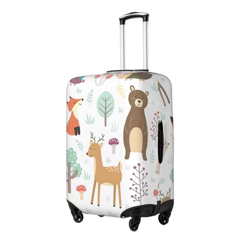 Animals Print Luggage Suitcase Cover Protector Luggage Washable Covers With Concealed Zipper2
