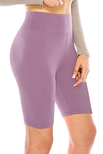 Image of ALWAYS Women's High Waist Bike Shorts - Athletic Workout Tummy Control Stretch Running Yoga Pants