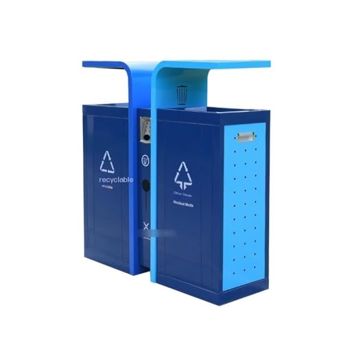 Cubo de Basura al Aire Libre Contenedores de Basura for Exteriores - Contenedores de separación de residuos comunitarios de Gran Capacidad