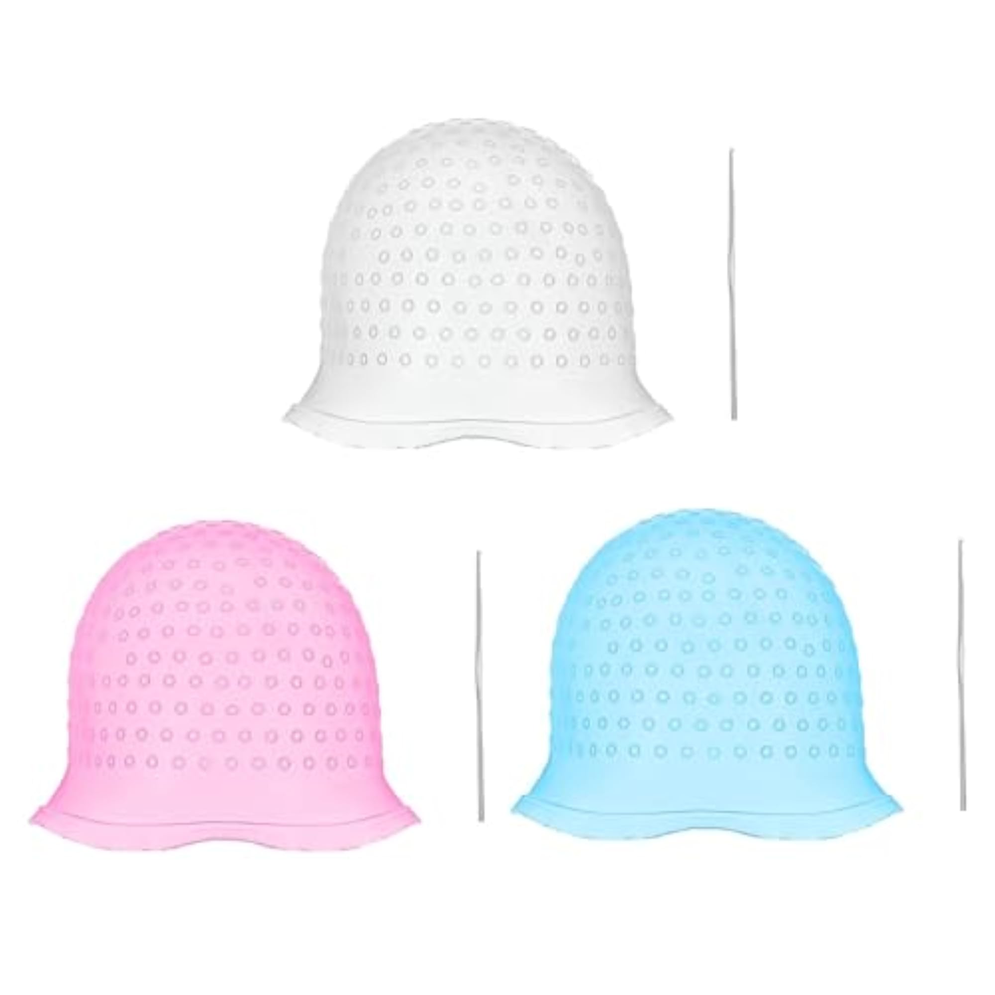 Hair Coloring Highlighting Cap with Metal Hook