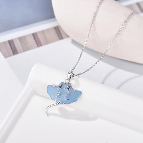 Ocean Animal Necklace Orca/Dolphin/Shark/Stingray Marine/Turtle Animals Pendant Ocean Jewelry Gifts for Women Mom Wife4