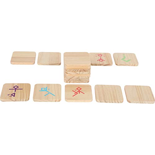 Small Foot 12028 Tanzspiel Active aus FSC 100 Prozent-zertifiziertem Holz, Bewegungsspiel für Erwachsene und Kinder Spielzeug, Mehrfarbig