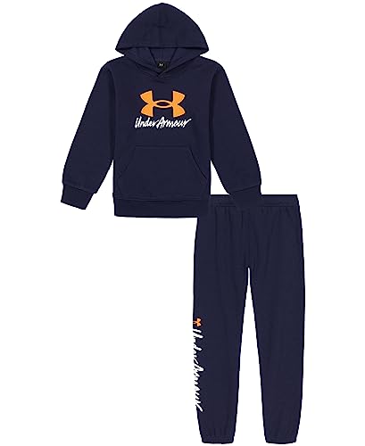 Image of Under Armour Boys' 2-Piece Hoodie Set, Pullover Sweatshirt and Fleece Pants