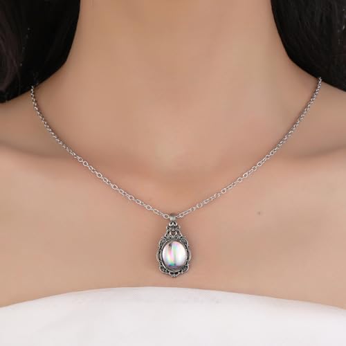 Vintage Moonstone Necklace for Women - Moonstone Pendant & Gemstone Necklace Gift for Her2