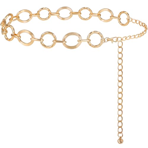 FIORETTO Chain Belts for Women Fashion Metal Waist Chain Chunky Belts for Dresses Jeans