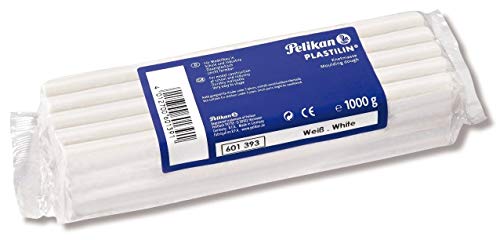 Preisvergleich Produktbild Pelikan 601393 - Qualitäts - Knetmasse Plastilin, 1 kg, weiß