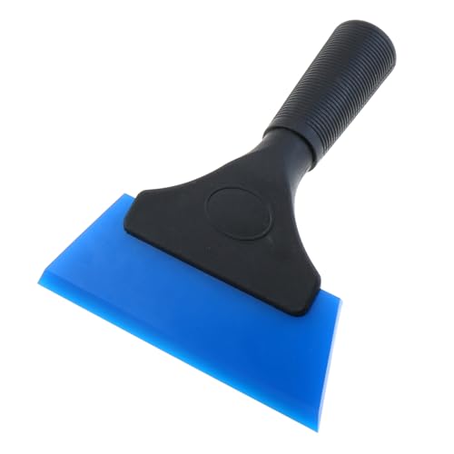 Image of MEETOOT 5 Inch Mini Window Wiper Film Scraper Cleaning Tool Small Rubber Scraper Windscreen Scraper for Mirror Wiper Frost Scraper Ice Scraper