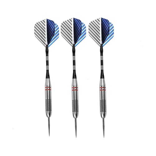 FUZVOL Professional Darts Set Steel Tip-Aluminum Stems Darts Flights with 24 Grams-3 Packs