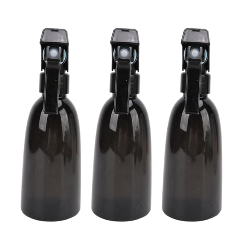 Botella para spray de cabello diseño ergonómico negra miniatura 2