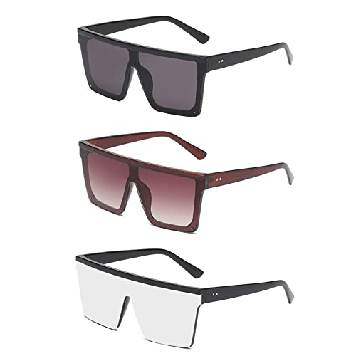 Yameize Gafas De Sol Rectángulo Vintage De- Flat Top Big Size Marco Para Mujeres Y Hombres Protección Uv400 Cuadrado Gafas De Moda Para Exteriores Party Shopping Driving Yameize Gafas De Sol Rectángulo Vintage De- Flat Top Big Size Marco Para Mujeres Y Hombres Protección Uv400 Cuadrado Gafas De Moda Para Exteriores Party Shopping Driving