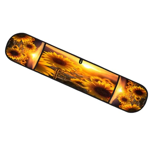 Sunflower Flower Double Mitt Oven Glove Heat Resistant Microwave Glove Extra Long Potholder Kitchen Oven Mittsfor Cooking Baking and Serving