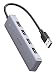 UGREEN USB 3.0 Hub 4 Port Ultra Slim Data Hub with 5V Micro USB Power Compatible for MacBook Mac Pro Mini, iMac, Surface Pro, XPS, IdeaPad, MateBook X Pro, Notebook PC, USB Flash Drives, Mobile HDD