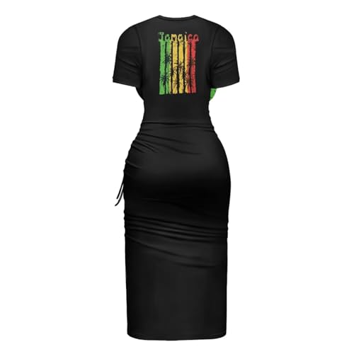 Image of Short Sleeve Dress for Women,Sexy Bodycon Dress,Plus Size Slit Dress,String Design s-4xl