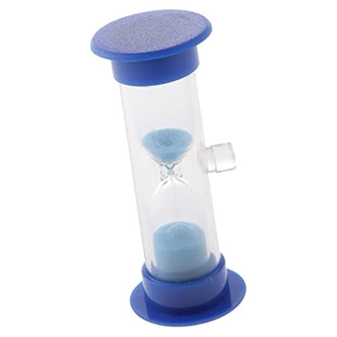 Gazechimp 3 Minuten Sanduhr Zahnputzuhr mit Saugnapf, aus Acryl & Glas & Sand Cover