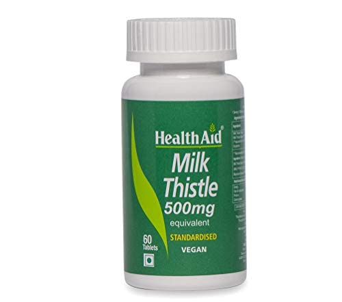 HealthAid Milk Thistle – Liver Support Supplement with Antioxidant Benefits | Supports Liver Cleansing & Healthy Function | For Men & Women – 60 Vegan Tablets(Pack of 4)