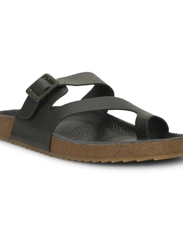 Image of Bata 8755 NEW BIO MILLED E: Men's Maroon Casual Slip-On Thong Slippers for Stylish Comfort