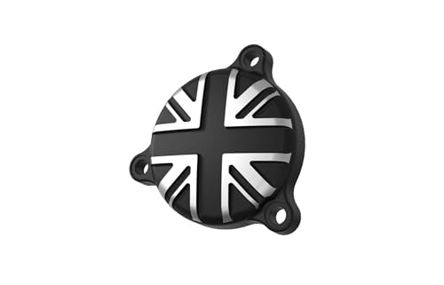 Tappo Carter Filtro Olio In Alluminio Con Union Jack Per Royal Enfield 350cc (Meteor, Classic, Bullet, HNTR), Leggero E Resistente