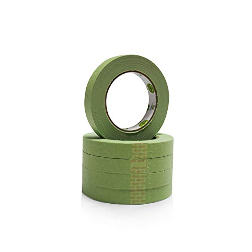 Insta Finish Automotive Masking Tape 48 Rolls - Green Auto Masking Tape for Industrial and Commercial Use - Easy Stick and Release Automotive Paint Tape - Masking Paper Painting Tape - 75 Tape
