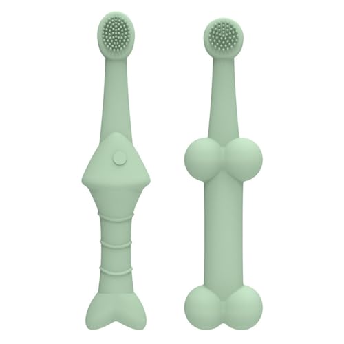 Kit de cepillo de dientes para mascotas para perros y gatos, cepillo de dientes de silicona para cuidado dental, eliminación de sarro y limpieza de dientes, tamaños pequeños y grandes para cachorros